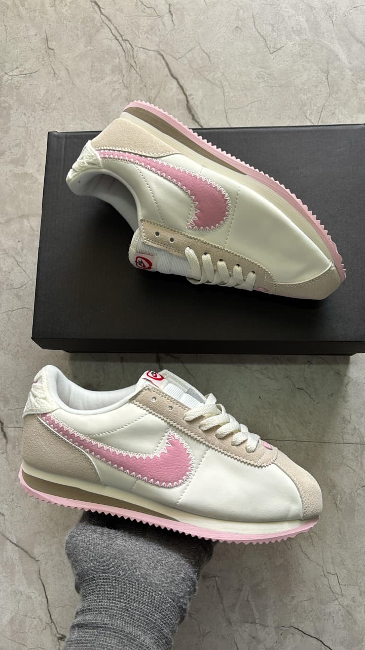 Nike Cortez "Pink Pops" Leather - Women's Premium Casual Sneakers